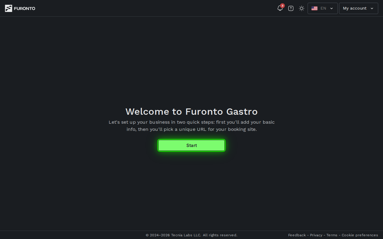 Setup flow navigation