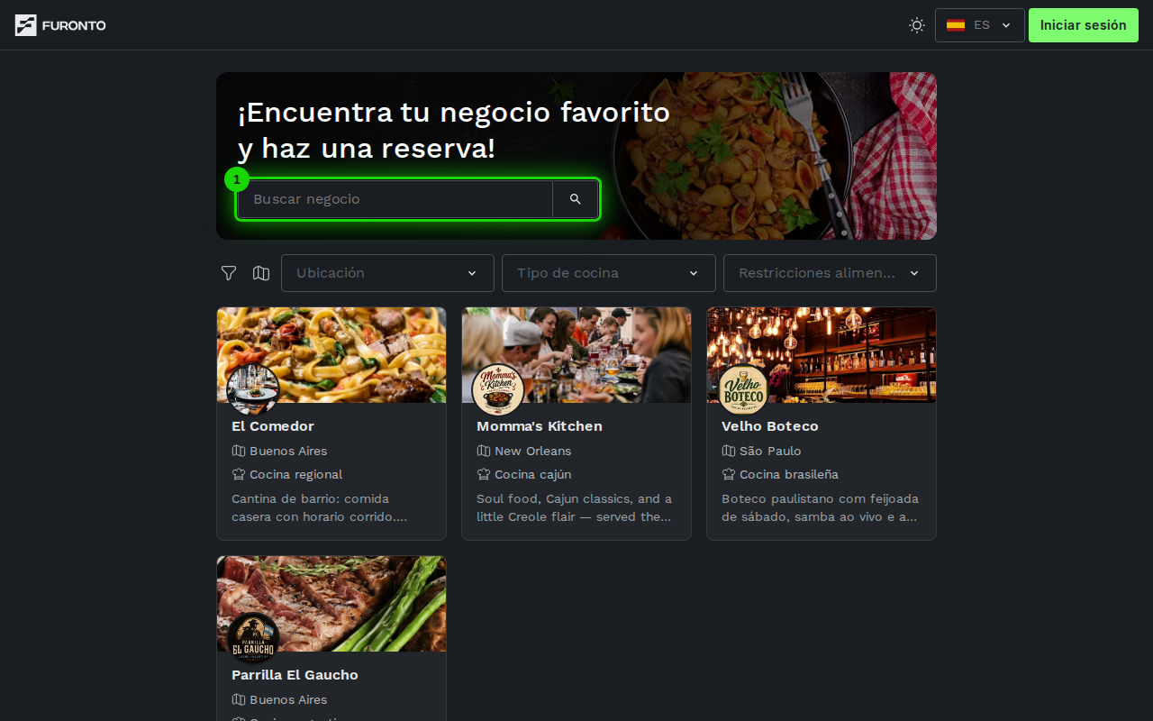 Barra de búsqueda en el banner